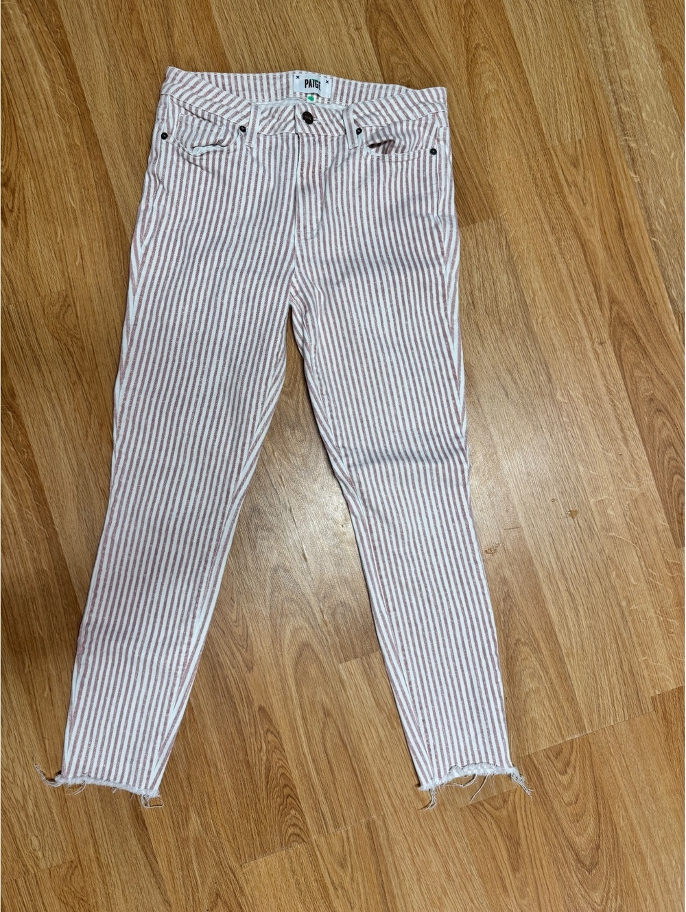 Paige Striped Skinny Jeans Size 29